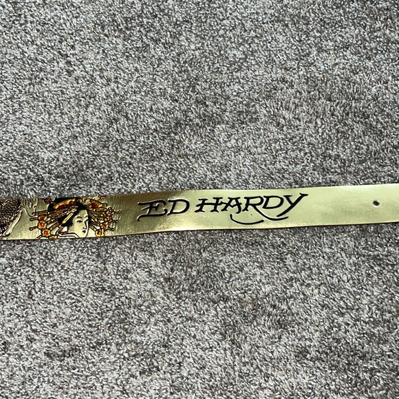 Ed Hardy Gold Belt - Picture 5 of 9